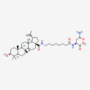 N'-(N-(3beta-Hydroxylup-20(29)-en-28-oyl)-8-aminooctanoyl)-L-asparaginate