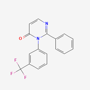 4(3H)-Pyrimidinone, 2-phenyl-3-(3-(trifluoromethyl)phenyl)-