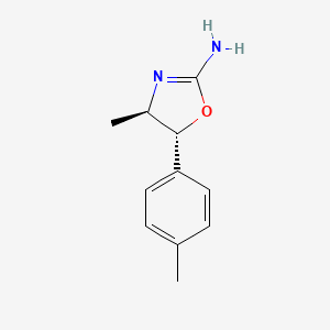 molecular formula C11H14N2O B12729800 4,4'-Dimethylaminorex, trans- CAS No. 1632031-38-9