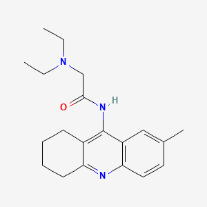 Acetamide, 2-(diethylamino)-N-(1,2,3,4-tetrahydro-7-methyl-9-acridinyl)-