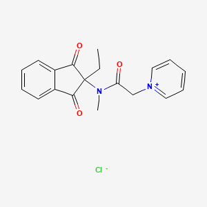 1-((N-(1,3-Dioxo-2-ethyl-2-indanyl)-N-methylcarbamoyl)methyl)pyridinium chloride