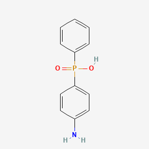 molecular formula C12H12NO2P B12729842 Phosphinic acid, (p-aminophenyl)phenyl- CAS No. 108873-82-1