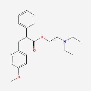 molecular formula C22H29NO3 B12729856 2-(Diethylamino)ethyl 3-(p-methoxyphenyl)-2-phenylpropionate CAS No. 60883-72-9