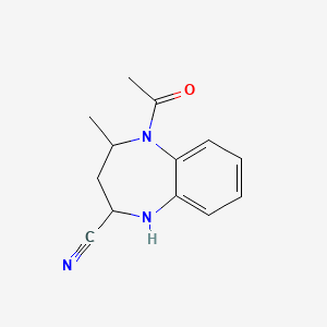 5-Acetyl-4-methyl-2,3,4,5-tetrahydro-1H-1,5-benzodiazepine-2-carbonitrile