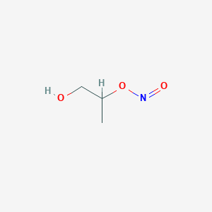 molecular formula C3H7NO3 B12730025 2-Hydroxy-1-methylethyl nitrite CAS No. 950478-73-6