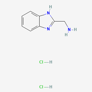 molecular formula C8H11Cl2N3 B1273005 (1H-苯并[d]咪唑-2-基)甲胺二盐酸盐 CAS No. 5993-91-9