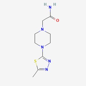 N-(5-Methyl-1,3,4-thiadiazol-2-yl)-1-piperazineacetamide