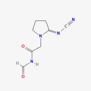 2-(Cyanoimino)-N-formyl-1-pyrrolidineacetamide