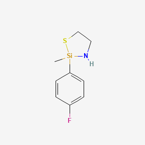 2-(p-Fluorophenyl)-2-methyl-1-thia-3-aza-2-silacyclopentane