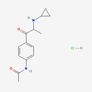 N-(4-(2-(Cyclopropylamino)-1-oxopropyl)phenyl)acetamide monohydrochloride