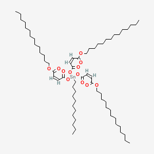 Tetradecyl (Z,Z,Z)-6-((1,4-dioxo-4-(tetradecyloxy)but-2-enyl)oxy)-6-dodecyl-4,8,11-trioxo-5,7,12-trioxa-6-stannahexacosa-2,9-dienoate