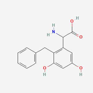 molecular formula C15H15NO4 B12730231 Z2S8MR1Ckb CAS No. 198420-11-0