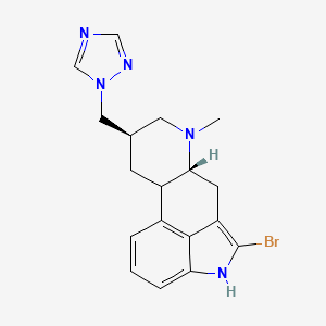 Ergoline, 2-bromo-6-methyl-8-(1H-1,2,4-triazol-1-ylmethyl)-, (8-beta)-