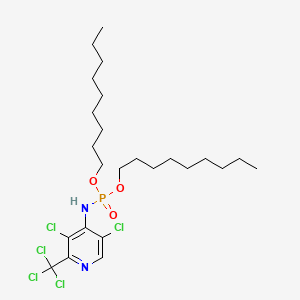 Phosphoramidic acid, (3,5-dichloro-2-(trichloromethyl)-4-pyridinyl)-, dinonyl ester