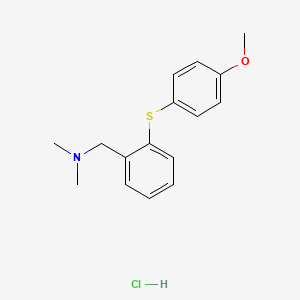 Benzenemethanamine, N,N-dimethyl-2-((4-methoxyphenyl)thio)-, hydrochloride