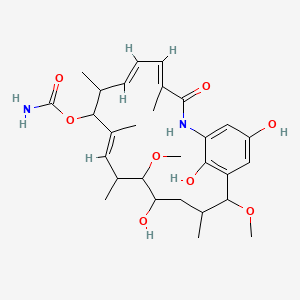 [(4E,6E,10E)-14,20,22-trihydroxy-13,17-dimethoxy-4,8,10,12,16-pentamethyl-3-oxo-2-azabicyclo[16.3.1]docosa-1(21),4,6,10,18(22),19-hexaen-9-yl] carbamate