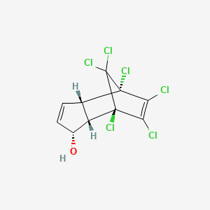 molecular formula C10H6Cl6O B12730362 1-Exohydroxychlordene CAS No. 5566-31-4