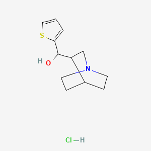 3-Quinuclidinemethanol, alpha-(2-thienyl)-, hydrochloride