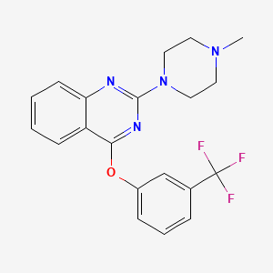 Quinazoline, 2-(4-methyl-1-piperazinyl)-4-(3-(trifluoromethyl)phenoxy)-