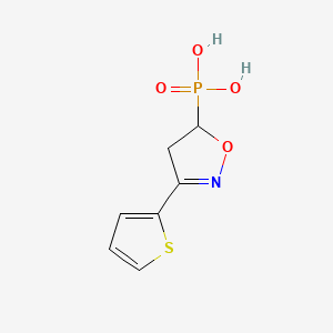 3-(2-Thienyl)-2-isoxazolin-5-ylphosphonic acid