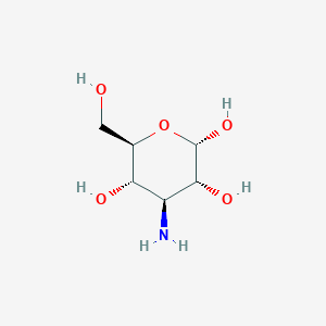 molecular formula C6H13NO5 B12730453 3-amino-3-deoxy-alpha-D-glucopyranose CAS No. 60183-25-7