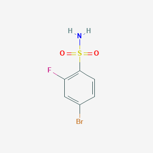 molecular formula C6H5BrFNO2S B1273049 4-溴-2-氟苯磺酰胺 CAS No. 214210-30-7
