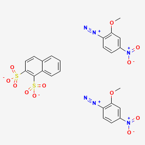 Bis(2-methoxy-4-nitrobenzenediazonium) naphthalenedisulphonate