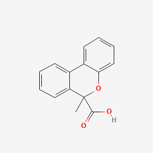 molecular formula C15H12O3 B12730519 6-Carboxy-6-methyl-6H-dibenzo(b,d)pyran CAS No. 83359-48-2