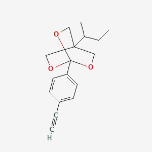 1-(4-Ethynylphenyl)-4-(1-methylpropyl)-2,6,7-trioxabicyclo(2.2.2)octane