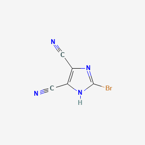 molecular formula C5HBrN4 B1273054 2-bromo-1H-imidazole-4,5-dicarbonitrile CAS No. 50847-09-1
