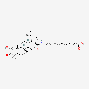 molecular formula C41H65NO5 B12730555 N-(2,3-Dioxolupa-20(29)-en-28-oyl)-11-aminoundecanoic acid CAS No. 173106-24-6