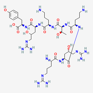 molecular formula C41H74N18O12 B12730571 Myroridin K(sub B) CAS No. 74899-63-1