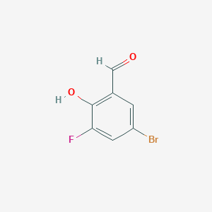 molecular formula C7H4BrFO2 B1273059 5-Bromo-3-fluoro-2-hydroxybenzaldehyde CAS No. 251300-28-4
