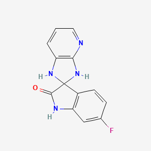 1,3-Dihydro-6'-fluorospiro(2H-imidazo(4,5-b)pyridine-2,3'-(3H)indol)-2'(1'H)-one