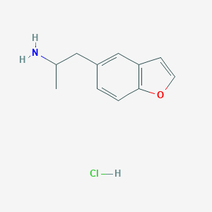 molecular formula C11H14ClNO B127306 5-(2-氨基丙基)苯并呋喃盐酸盐 CAS No. 286834-80-8