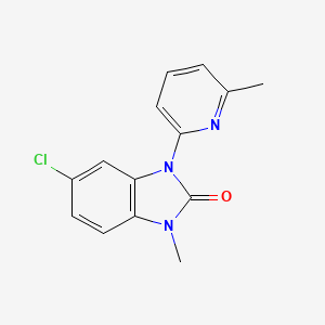 2H-Benzimidazol-2-one, 1,3-dihydro-5-chloro-1-methyl-3-(6-methyl-2-pyridinyl)-