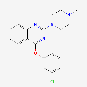 Quinazoline, 4-(3-chlorophenoxy)-2-(4-methyl-1-piperazinyl)-