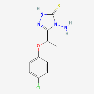 2,4-Dihydro-4-amino-5-(1-(4-chlorophenoxy)ethyl)-3H-1,2,4-triazole-3-thione