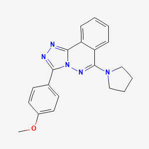 1,2,4-Triazolo(3,4-a)phthalazine, 3-(4-methoxyphenyl)-6-(1-pyrrolidinyl)-