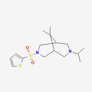 9,9-Dimethyl-3-(1-methylethyl)-7-(2-thienylsulfonyl)-3,7-diazabicyclo(3.3.1)nonane