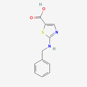 molecular formula C11H10N2O2S B1273072 2-(Benzylamino)-1,3-thiazole-5-carboxylic acid CAS No. 342405-23-6
