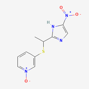 3-((1-Methyl-5-nitro-2-imidazolylmethyl)thio)pyridine 1-oxide