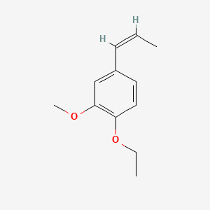 molecular formula C12H16O2 B12730737 1-Ethoxy-2-methoxy-4-(1-propenyl)benzene CAS No. 149849-39-8