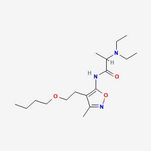 N-(4-(2-Butoxyethyl)-3-methyl-5-isoxazolyl)-2-(diethylamino)propionamide