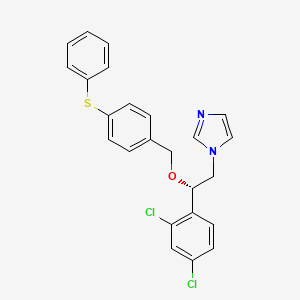 molecular formula C24H20Cl2N2OS B12730786 (S)-fenticonazole CAS No. 1268165-30-5