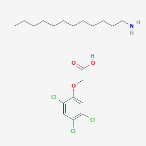 molecular formula C20H32Cl3NO3 B12730811 2,4,5-t Dodecylammonium CAS No. 53404-84-5