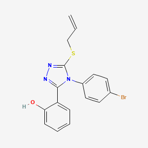 2-(4-(4-Bromophenyl)-5-(2-propenylthio)-4H-1,2,4-triazol-3-yl)phenol