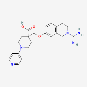 molecular formula C22H27N5O3 B12730871 JTV-803 free base CAS No. 247131-06-2