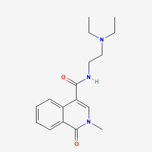 4-Isoquinolinecarboxamide, 1,2-dihydro-N-(2-(diethylamino)ethyl)-2-methyl-1-oxo-