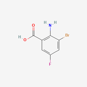 molecular formula C7H5BrFNO2 B1273092 2-氨基-3-溴-5-氟苯甲酸 CAS No. 259269-84-6